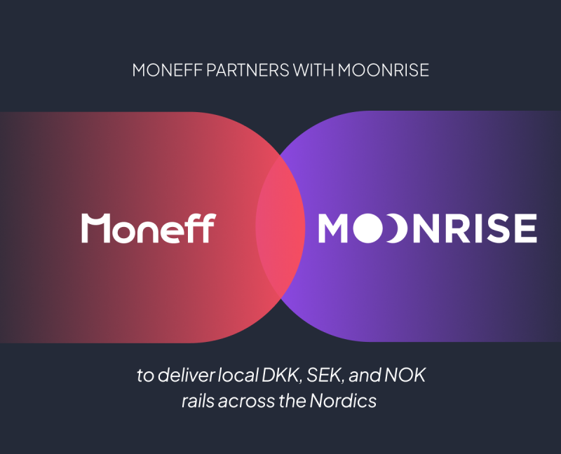 Moneff partners with Moonrise to deliver local SEK, NOK and DKK rails across the Nordics 